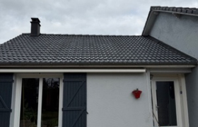 Nettoyage à haute pression et remis on peinture toiture peinture professionnelle